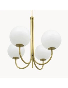 Vintage ceiling lamp with four glass balls - Larissa