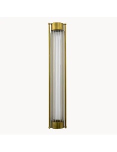 Vintage gold glass tube wall light – Ella