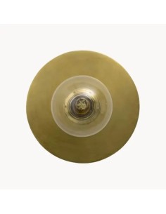 Vintage gold disk wall light – Laia