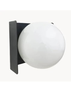 Vintage wall sconce with opal white glass ball – Melody