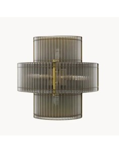 Vintage triple glass structure wall sconce – Mirella