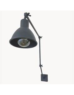Vintage wall light with three joints in anthracite finish...