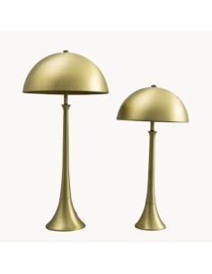 Vintage table lamp with golden dome lampshade - Christopher