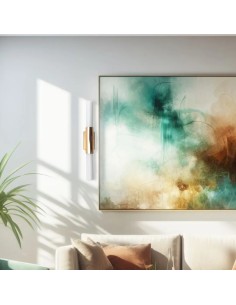 Vintage linear LED wall light with metal support - Gabriel 2