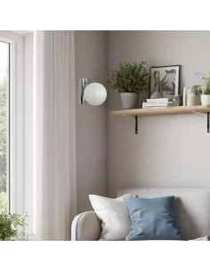 interior wall light with opal crystal ball and metal support 2