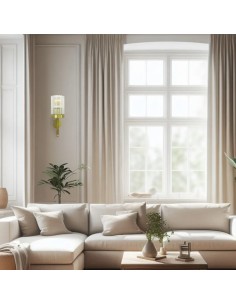 apliques vintage con un portalámparas E27 que soporta una bombilla LED estándar 2