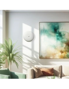 Industrial minimalist style vintage light wall light with a white metallic circle 2