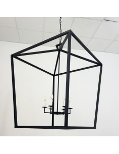 Imitation vintage retro lantern with 6 candle bulbs old style 2