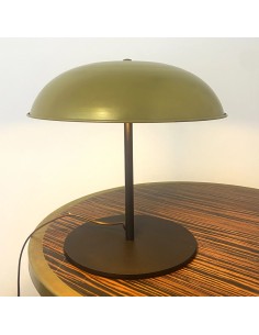 Vintage retro style table lamp with brass finish