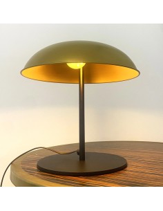 Lámpara de mesa estilo vintage retro acabado latón 2