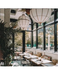 lámparas de techo vintage decorativas de acabado artesanal en dos versiones distintas 2