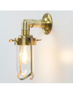 Vintage navy wall sconce - Eka 2