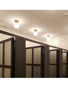 ceiling lamp with a transparent glass ball with a relief band 2