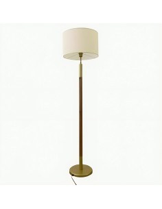 Beige linen lampshade of the Oliana floor lamp