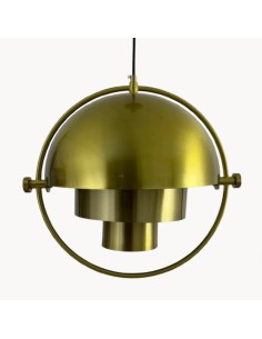 Vintage-industrial ceiling lamp in golden finish - Jezabel