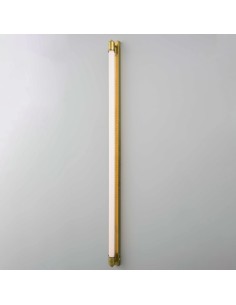 Made with a vertical metal structure in an aged brass effect finish and a polycarbonate tube 2