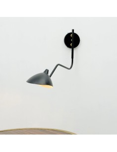 Black vintage wall light - Ivana