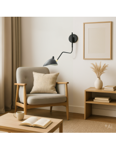Black vintage wall light - Ivana 2