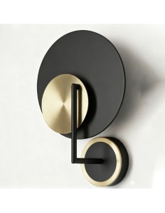 aplique de pared moderno blanco y latón para iluminación decorativa en hoteles 2