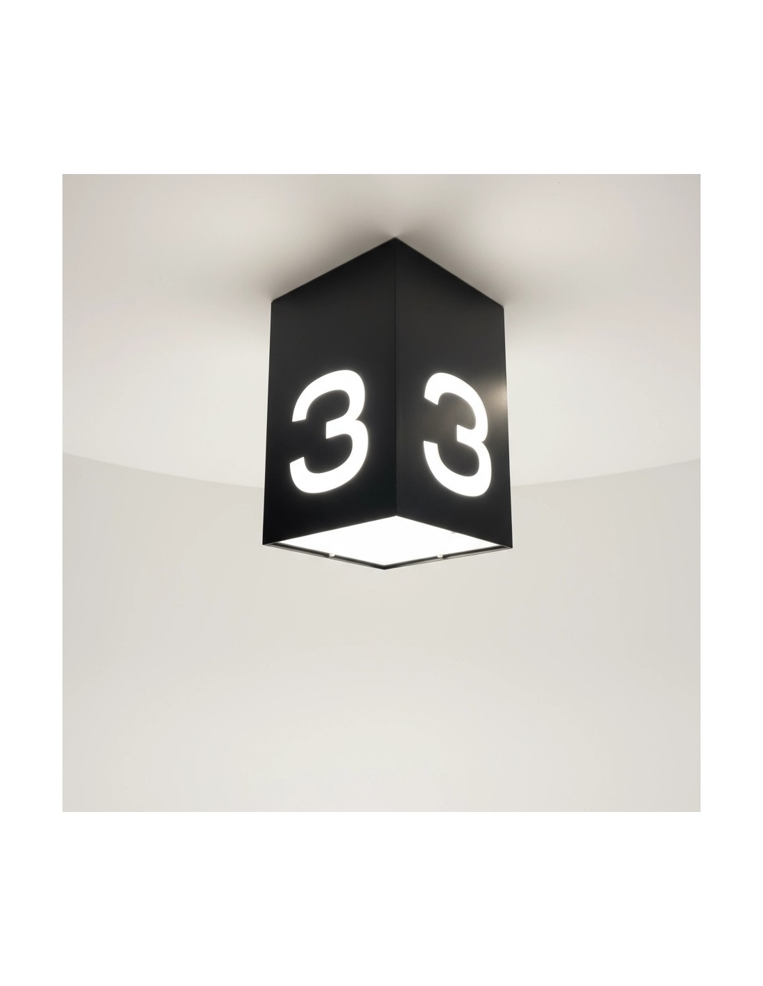 Signage ceiling light for shopping centres and offices