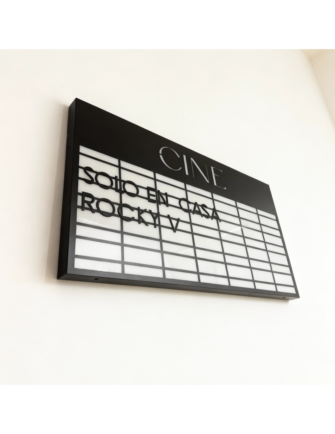 Rótulo de cine personalizable LED