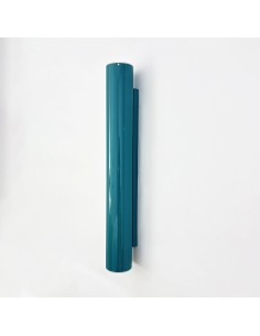 Modern cylindrical wall light in turquoise blue
