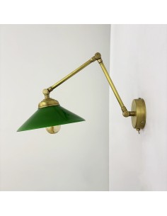 apliques de pared vintage articulado en acabado vintage efecto latón envejecido y articulados 2