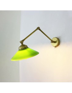 apliques de pared vintage articulado en acabado vintage efecto latón envejecido y articulados