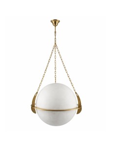 Spherical brass and opal glass lamp for lighting projects 2