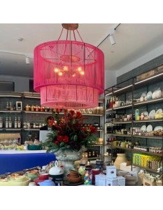 Vinatge Pink String Ceiling Lamp - Cirano