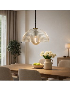 vintage clear glass gallon ceiling lamp 2