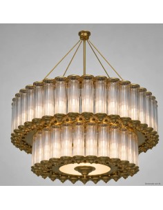 Flute Ø140 cm pendant lamp – 2 tiers