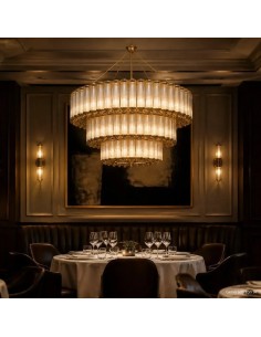 Flute Ø170 cm pendant lamp – 3 tiers 2