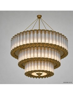 Flute Ø170 cm pendant lamp – 3 tiers
