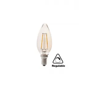 Dimmable vintage LED candle bulb – E14 4W 2700k – Amber...