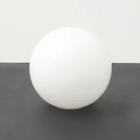 bola de cristal fabricados en cristal acabado blanco opalizado