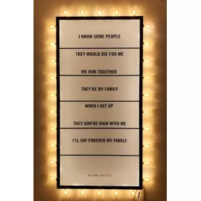 Cartel luminoso Vintage de gran tamaño que funciona con LED 2