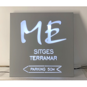 Custom cold LED light sign laser engraving 2