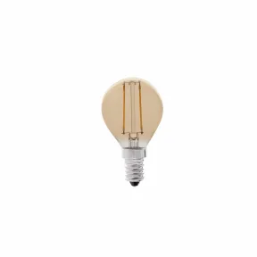 Vintage LED spherical bulb – E14 2W – Amber glass