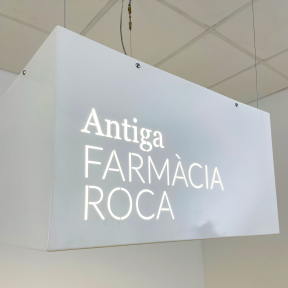 Custom light box sign with integrated led 2