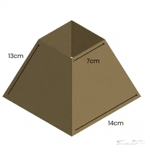 Pyramid style lampshade - Luz Vintage 2
