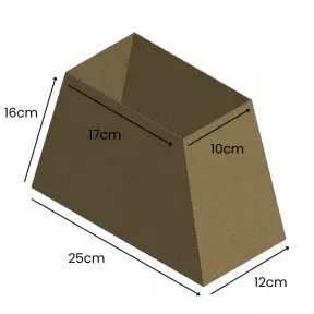 Pantalla lampara rectangular tela - Luz Vintage 2