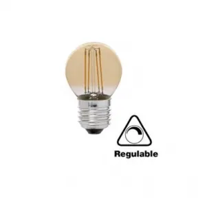 Dimmable vintage LED spherical bulb – E27 4W – Amber Glass