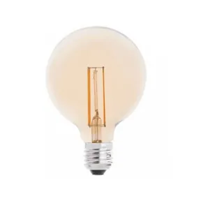 Vintage LED Globe Bulb - E27 4W 400lm – Amber Glass