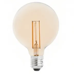 bombilla globo cristal ámbar 2