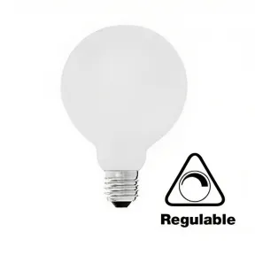 Dimmable LED globe bulb – 95mm E27 8W – matte glass 2