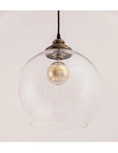 colgante vintage bola de cristal abierta, techo lamparas vintage, comprar lamparas de techo, lampara vintage techo 2