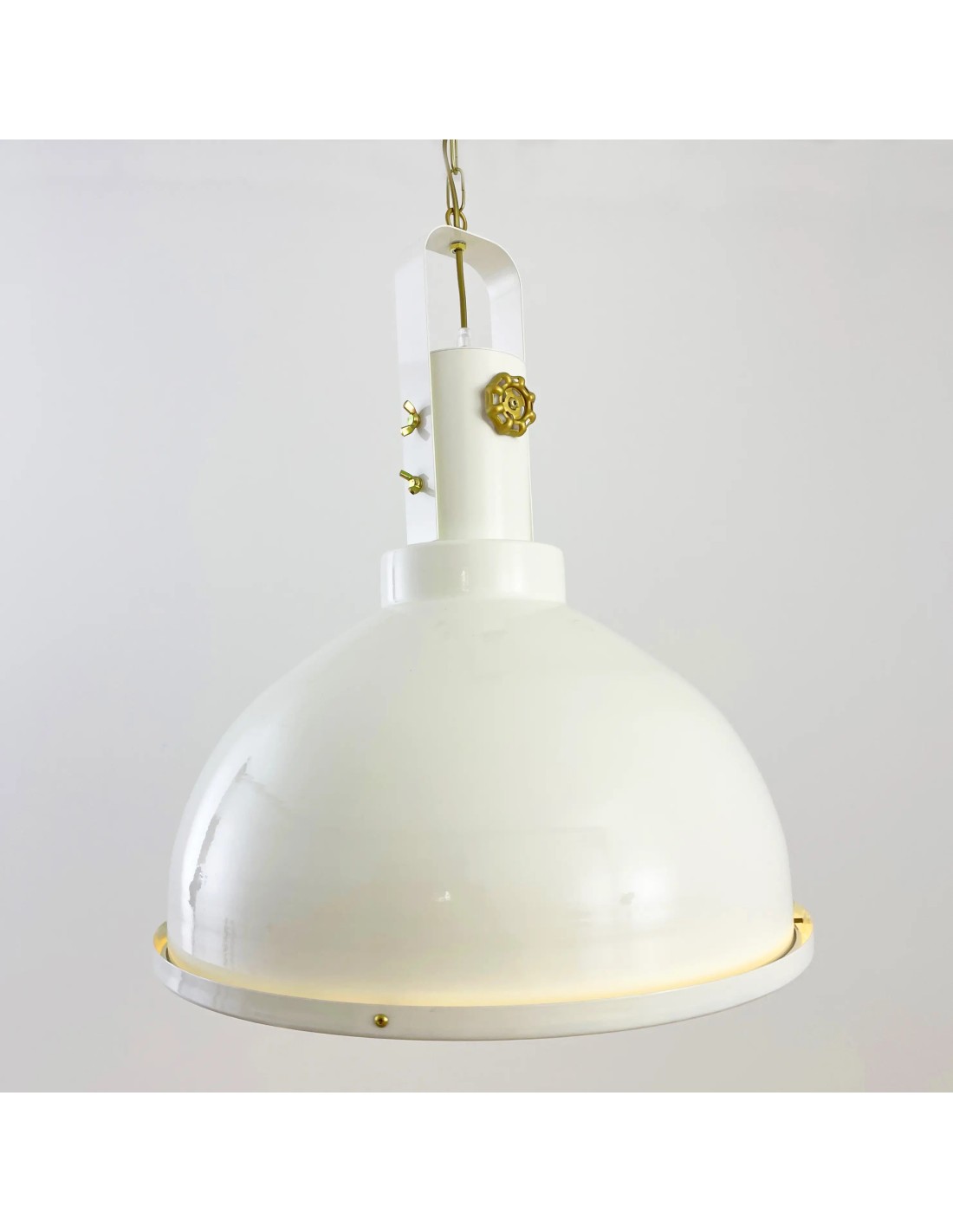 lampara de techo vintage-industrial blanco, lampara vintage de techo colgante