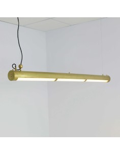 Vintage brass tube with led integrated ceiling lamp - Ederne 2