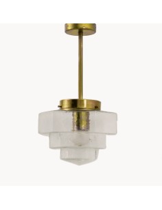 geometric glass lampshade ceiling pendant lamp